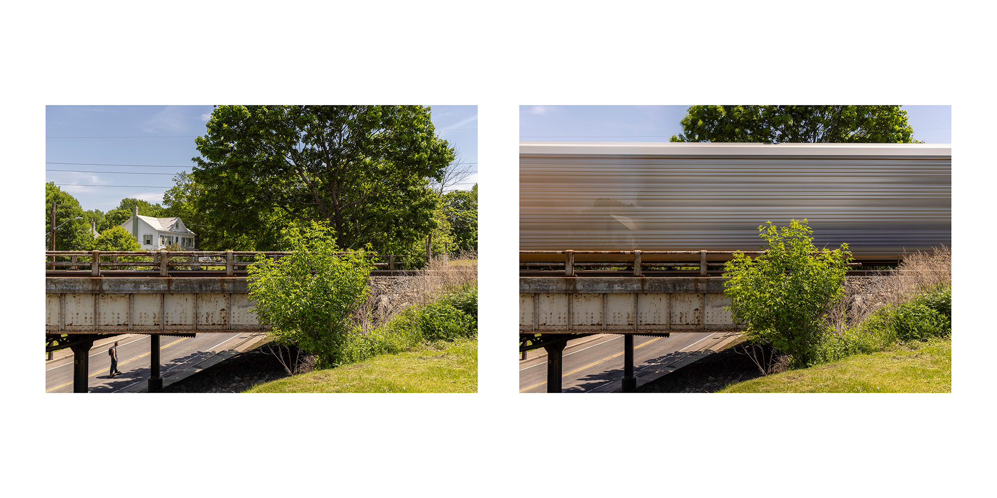 1/200 second of a skateboarder / 1.6 seconds of freight train