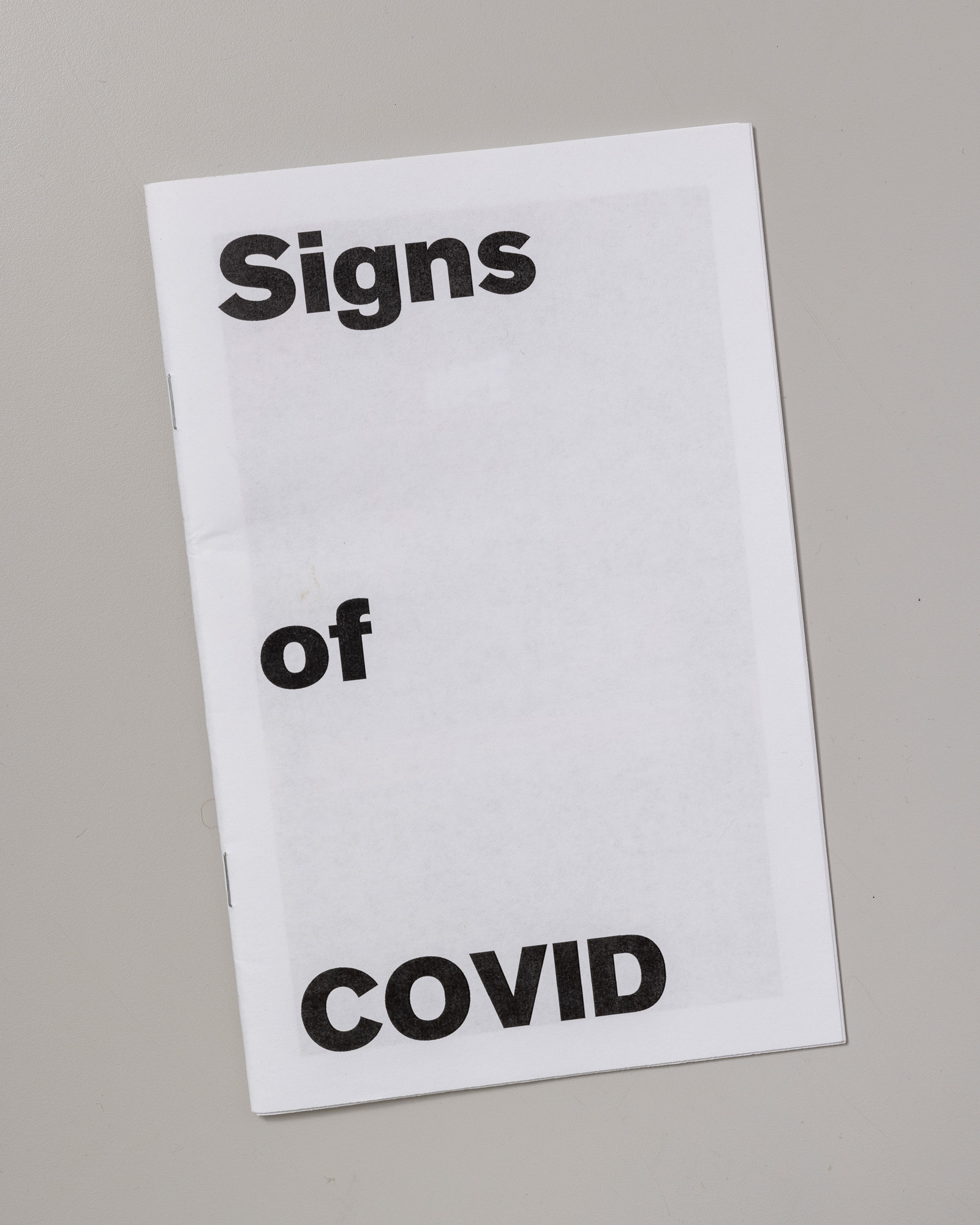 Signs of COVID - Photo Zine