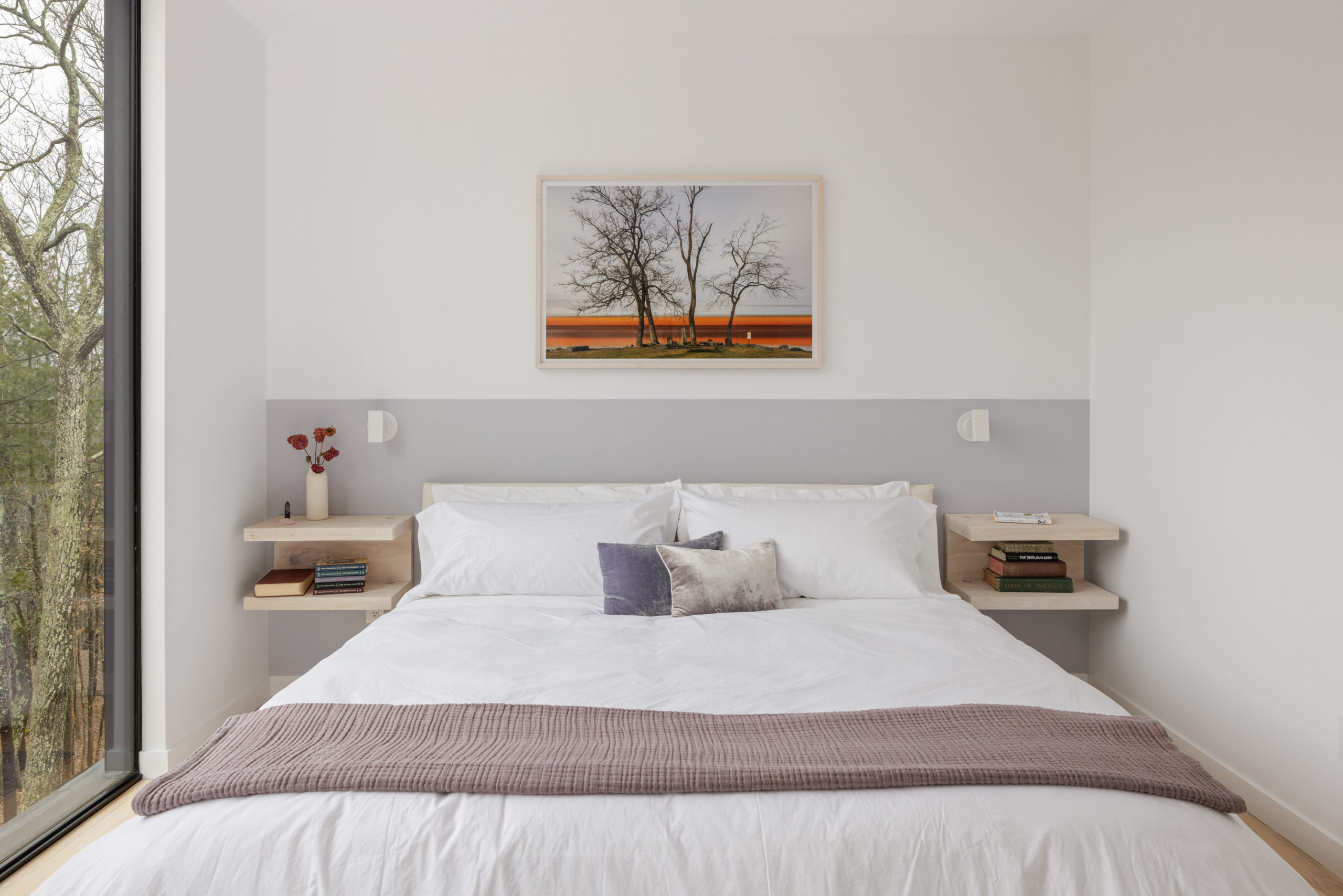 Photograph from Shipping Lane series hanging at a collector's home.